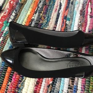 Black Suede Pointed Toe Flats